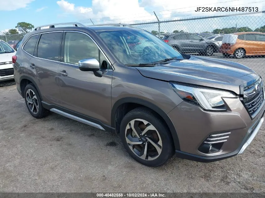 2022 Subaru Forester Touring VIN: JF2SKARC6NH487513 Lot: 40482558