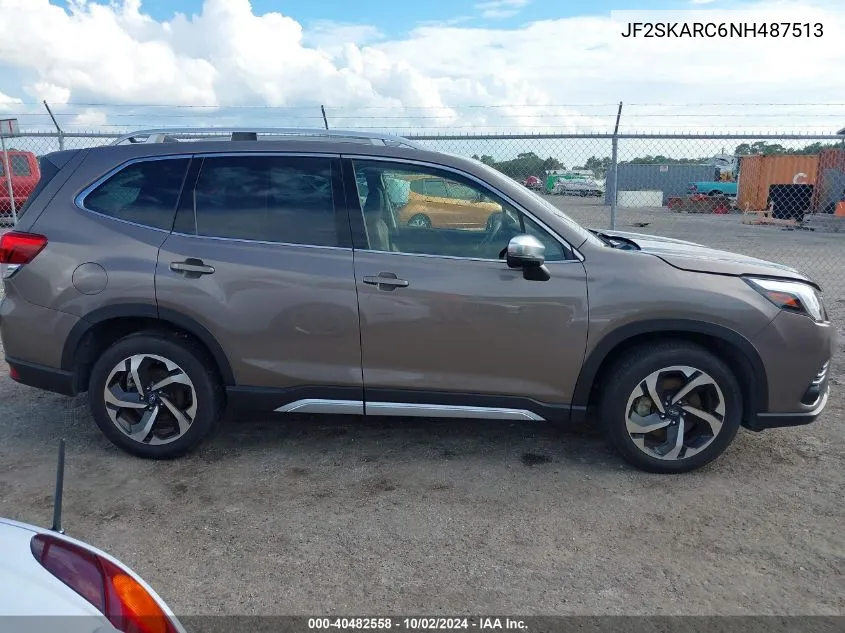 2022 Subaru Forester Touring VIN: JF2SKARC6NH487513 Lot: 40482558