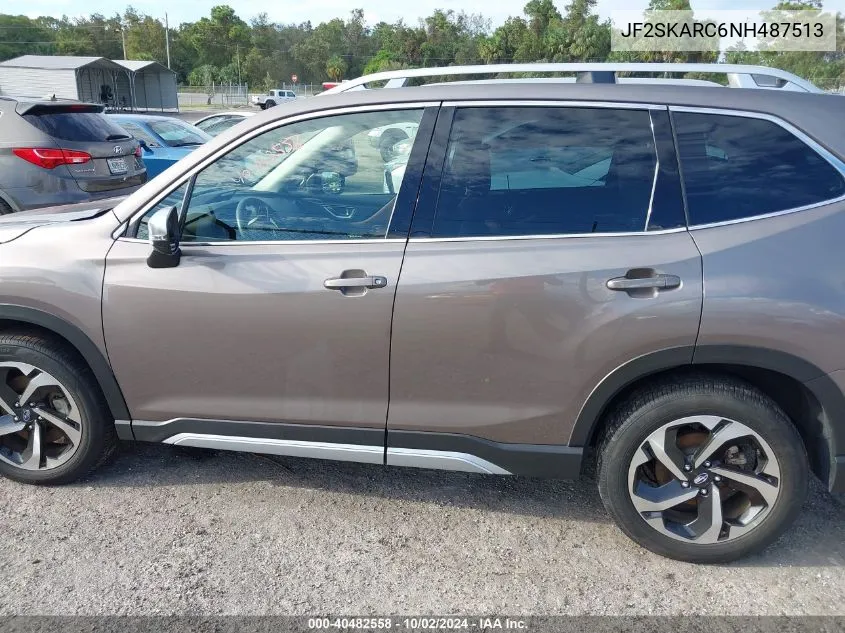 2022 Subaru Forester Touring VIN: JF2SKARC6NH487513 Lot: 40482558