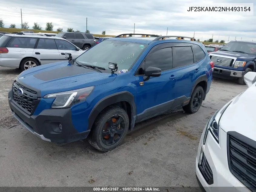 2022 Subaru Forester Wilderness VIN: JF2SKAMC2NH493154 Lot: 40513167