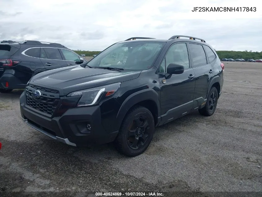 2022 Subaru Forester Wilderness VIN: JF2SKAMC8NH417843 Lot: 40524869