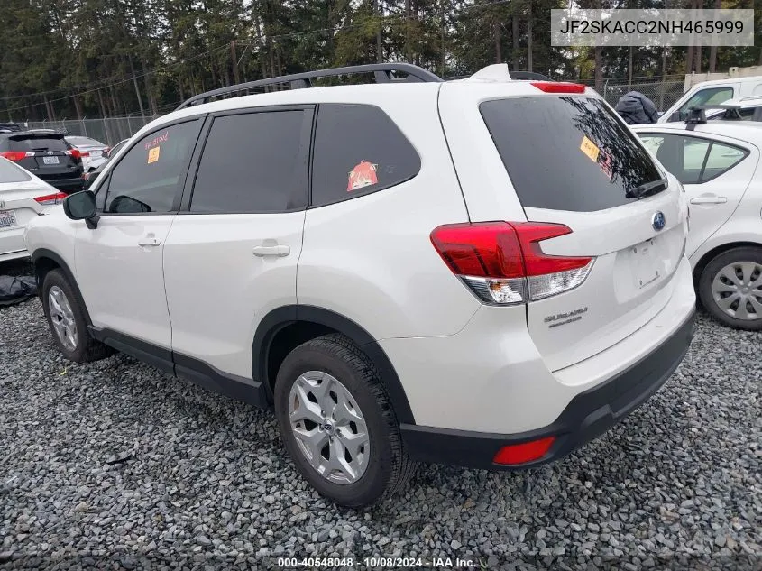 2022 Subaru Forester VIN: JF2SKACC2NH465999 Lot: 40548048