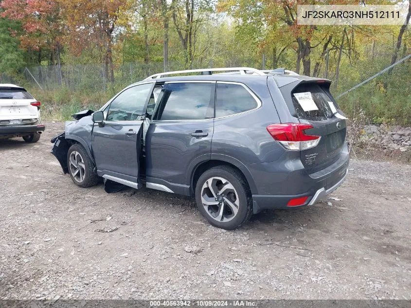 2022 Subaru Forester Touring VIN: JF2SKARC3NH512111 Lot: 40563942