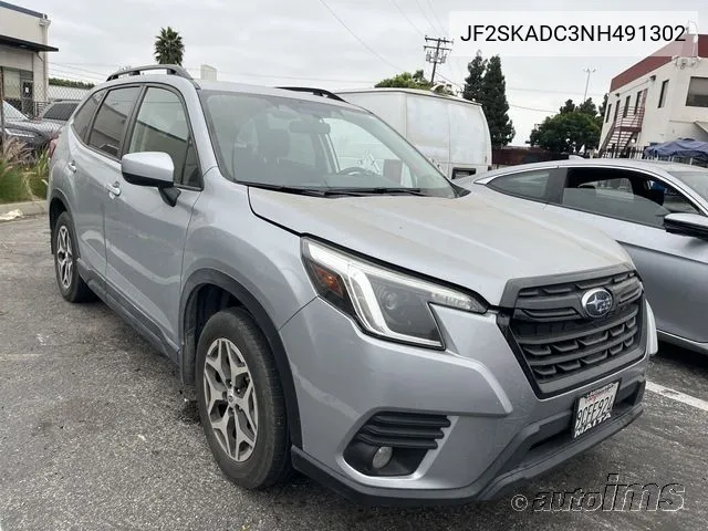 2022 Subaru Forester Premium VIN: JF2SKADC3NH491302 Lot: 40733522