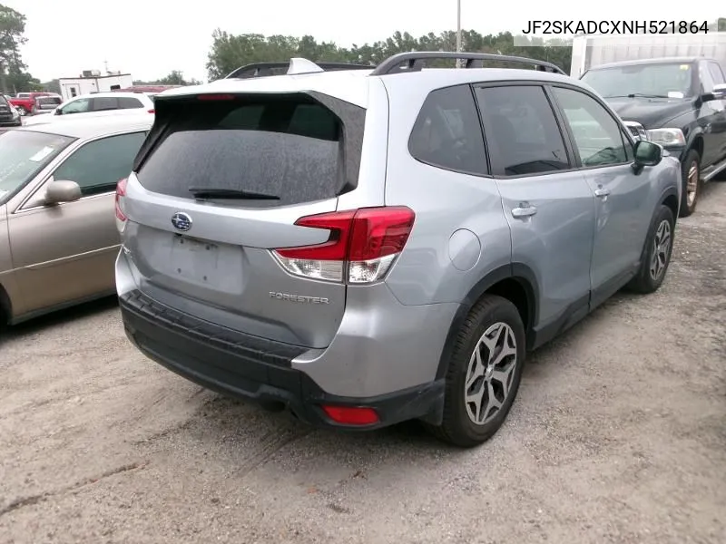 2022 Subaru Forester Premium VIN: JF2SKADCXNH521864 Lot: 40734612