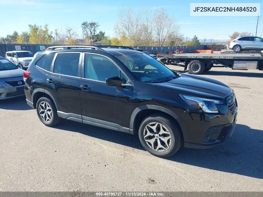 2022 Subaru Forester Premium VIN: JF2SKAEC2NH484520 Lot: 40795727