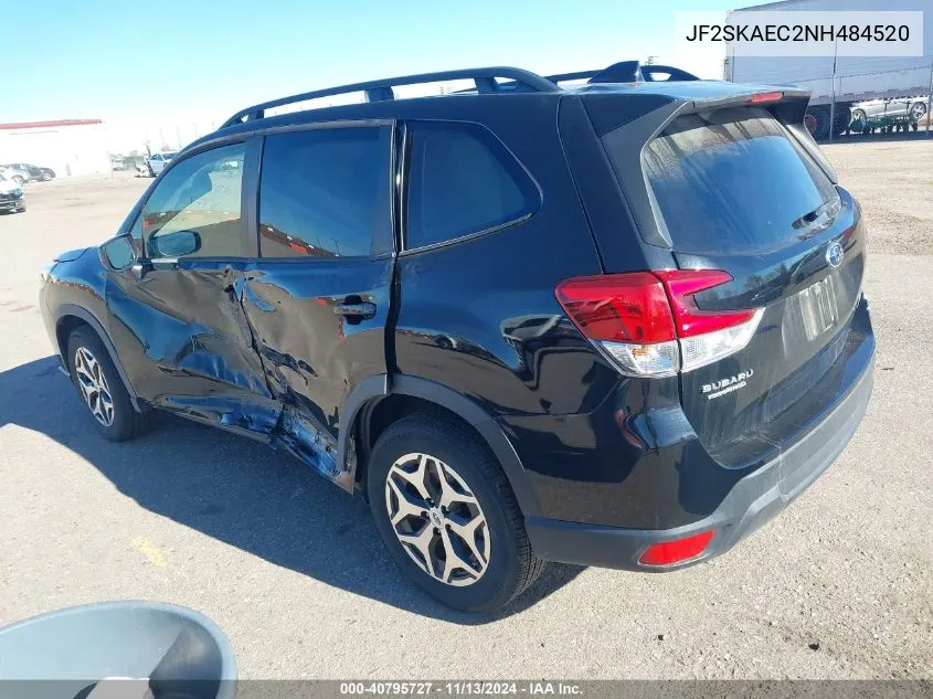 2022 Subaru Forester Premium VIN: JF2SKAEC2NH484520 Lot: 40795727