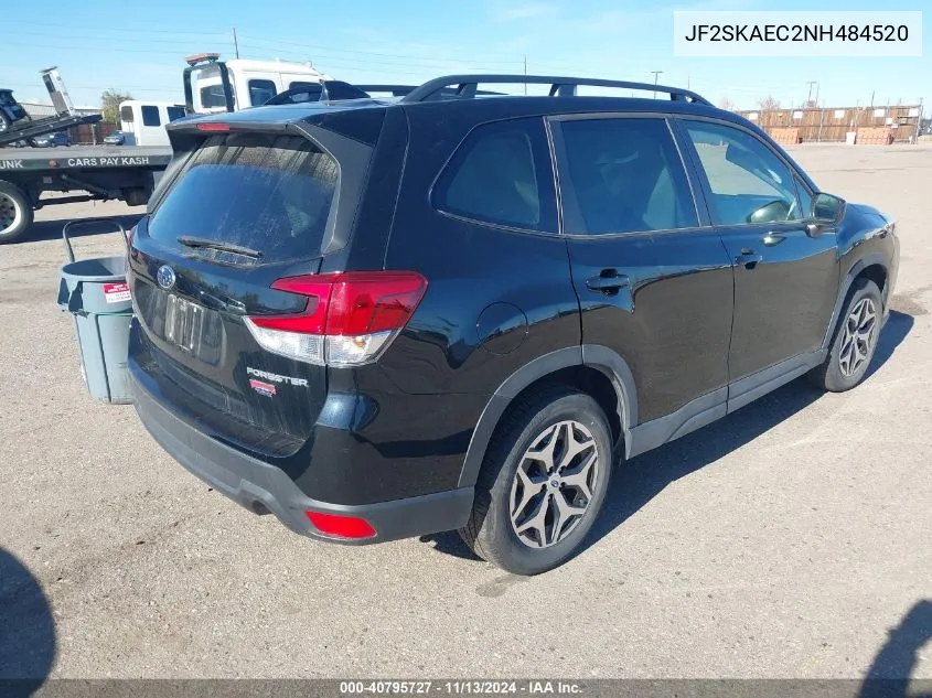 2022 Subaru Forester Premium VIN: JF2SKAEC2NH484520 Lot: 40795727