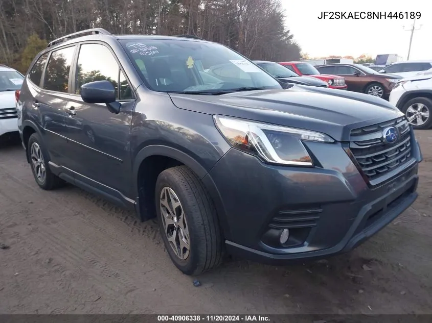 2022 Subaru Forester Premium VIN: JF2SKAEC8NH446189 Lot: 40906338