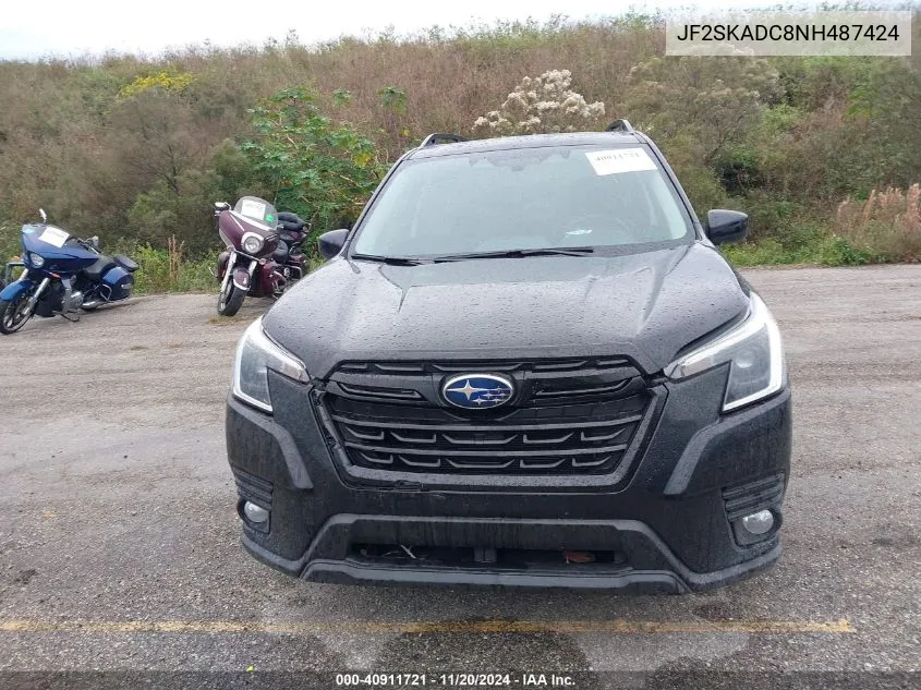 2022 Subaru Forester Premium VIN: JF2SKADC8NH487424 Lot: 40911721