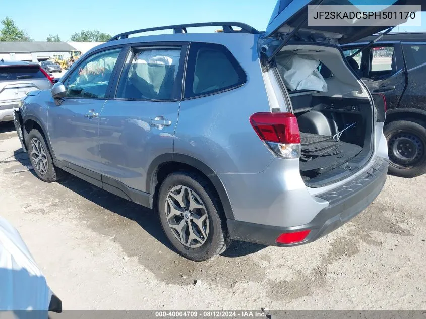 2023 Subaru Forester Premium VIN: JF2SKADC5PH501170 Lot: 40064709