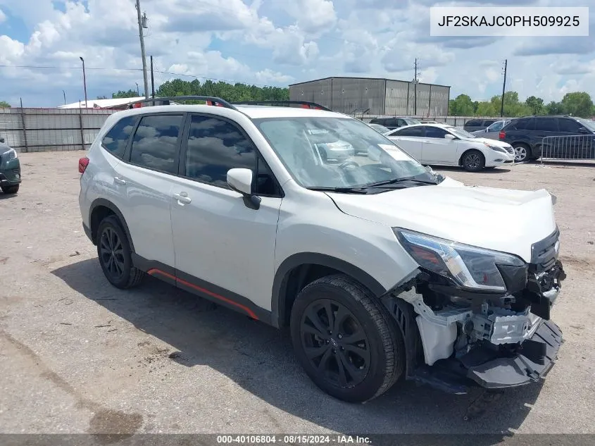 2023 Subaru Forester Sport VIN: JF2SKAJC0PH509925 Lot: 40106804