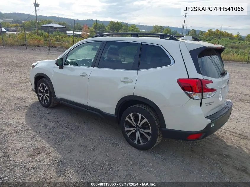 2023 Subaru Forester Limited VIN: JF2SKAPC7PH541066 Lot: 40319063