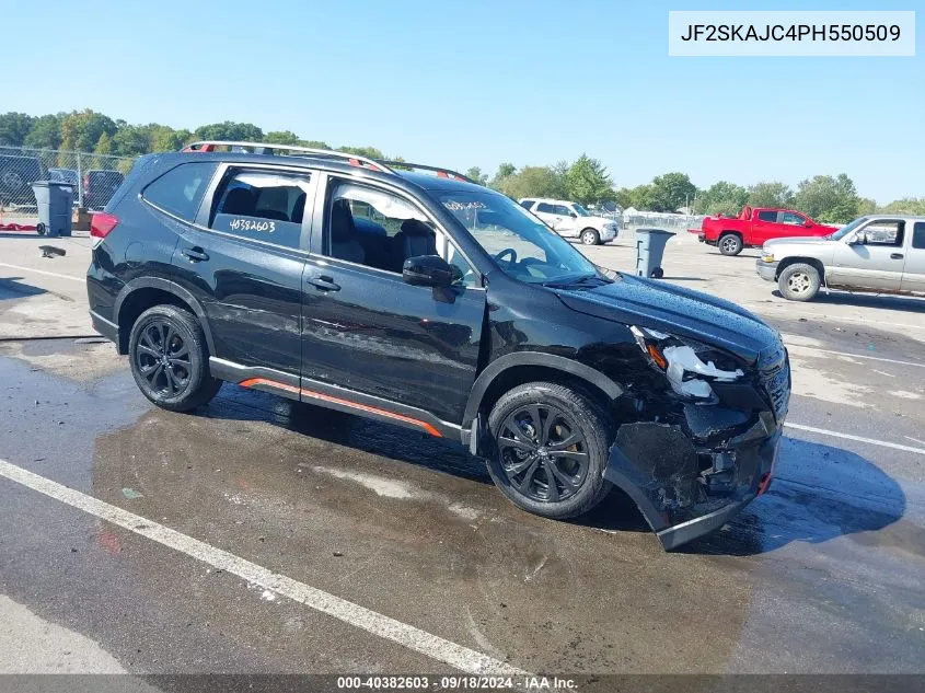 2023 Subaru Forester Sport VIN: JF2SKAJC4PH550509 Lot: 40382603