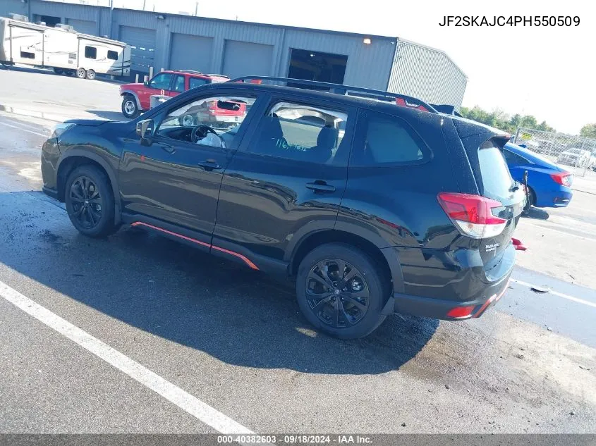 2023 Subaru Forester Sport VIN: JF2SKAJC4PH550509 Lot: 40382603