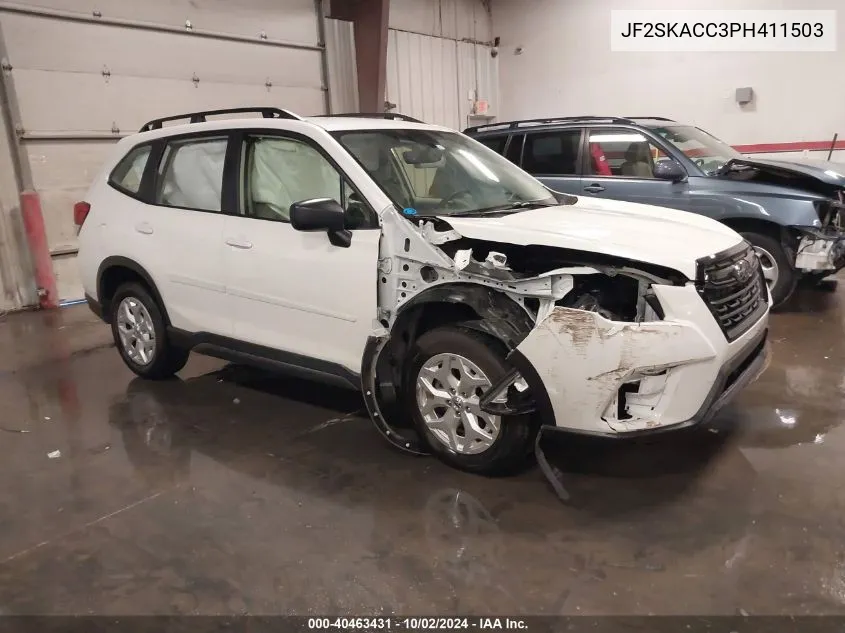 2023 Subaru Forester VIN: JF2SKACC3PH411503 Lot: 40463431