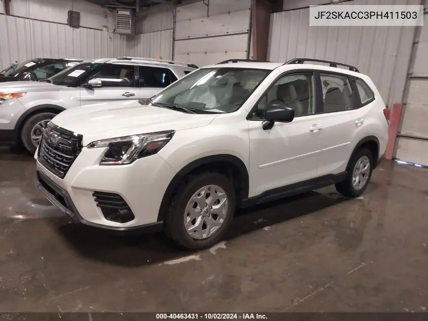 2023 Subaru Forester VIN: JF2SKACC3PH411503 Lot: 40463431