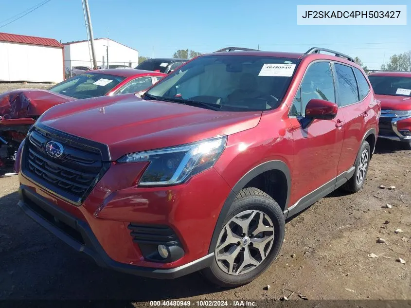 2023 Subaru Forester Premium VIN: JF2SKADC4PH503427 Lot: 40480949