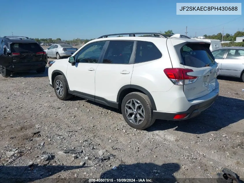 2023 Subaru Forester Premium VIN: JF2SKAEC8PH430688 Lot: 40507515