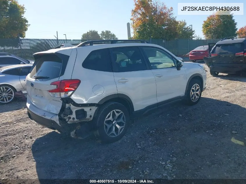 2023 Subaru Forester Premium VIN: JF2SKAEC8PH430688 Lot: 40507515