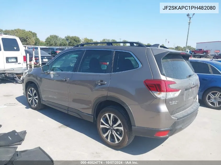 2023 Subaru Forester Limited VIN: JF2SKAPC1PH482080 Lot: 40524774