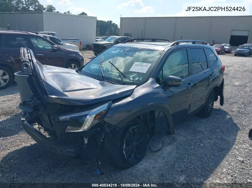 2023 Subaru Forester Sport VIN: JF2SKAJC2PH524426 Lot: 40534219