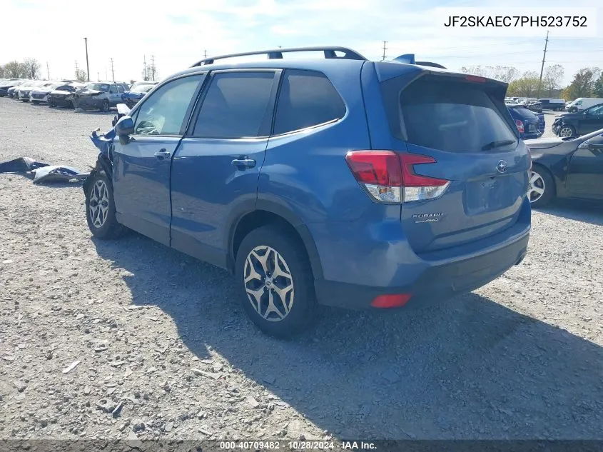 2023 Subaru Forester Premium VIN: JF2SKAEC7PH523752 Lot: 40709482