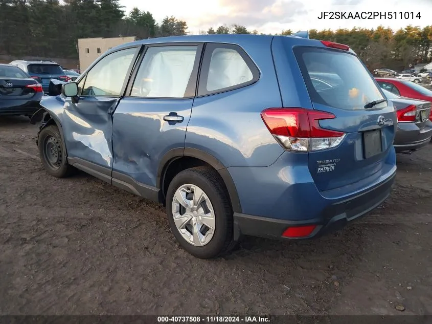 2023 Subaru Forester VIN: JF2SKAAC2PH511014 Lot: 40737508