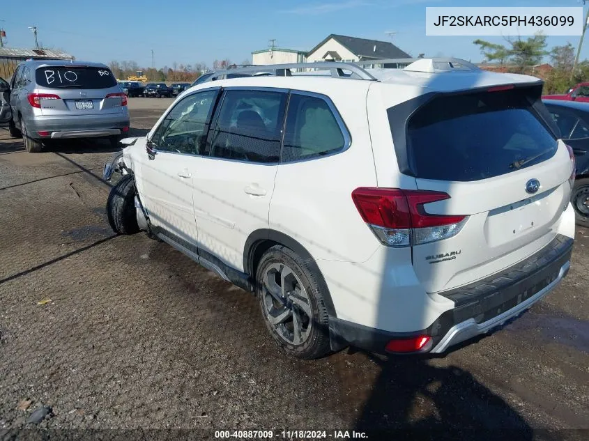 2023 Subaru Forester Touring VIN: JF2SKARC5PH436099 Lot: 40887009