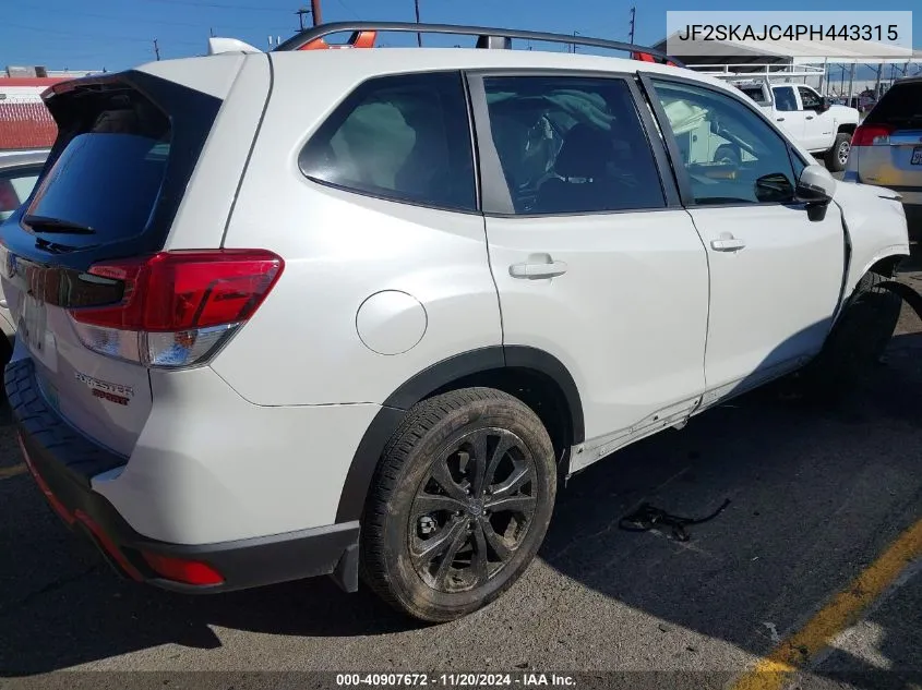 2023 Subaru Forester Sport VIN: JF2SKAJC4PH443315 Lot: 40907672