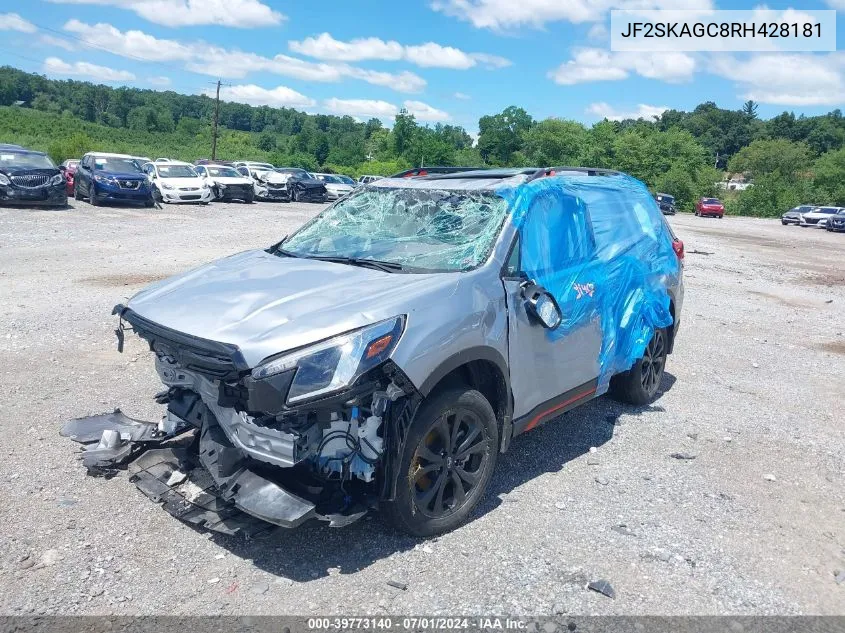 JF2SKAGC8RH428181 2024 Subaru Forester Sport