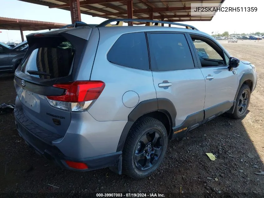 JF2SKAHC2RH511359 2024 Subaru Forester Wilderness