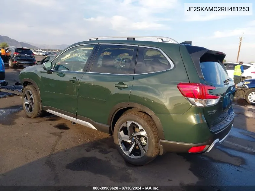 2024 Subaru Forester Touring VIN: JF2SKAMC2RH481253 Lot: 39989620