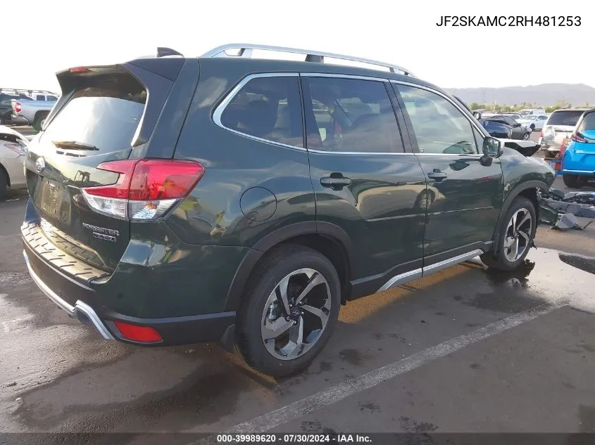 2024 Subaru Forester Touring VIN: JF2SKAMC2RH481253 Lot: 39989620