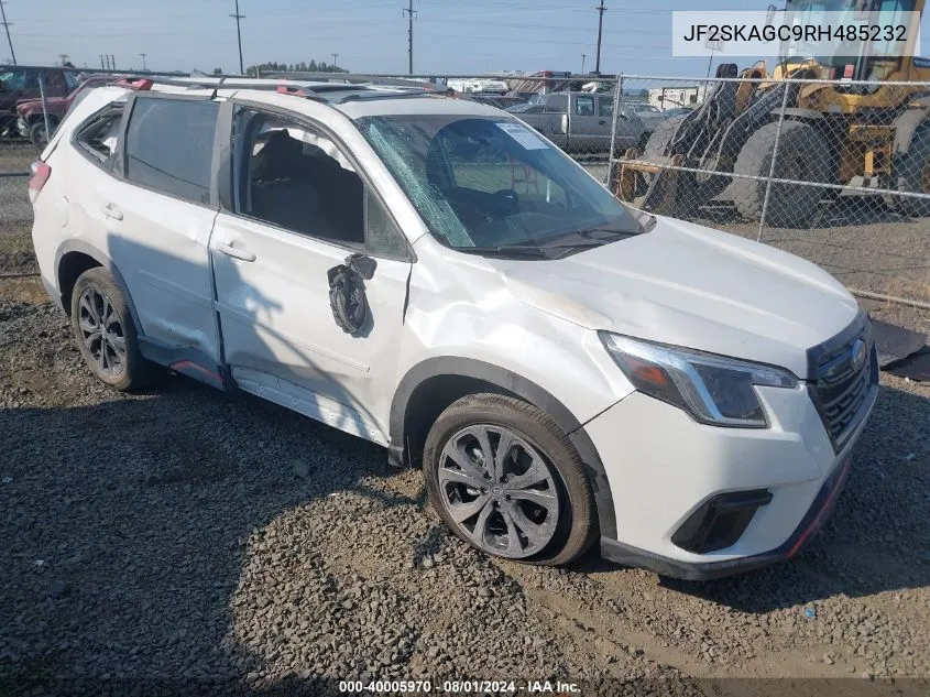 2024 Subaru Forester Sport VIN: JF2SKAGC9RH485232 Lot: 40005970