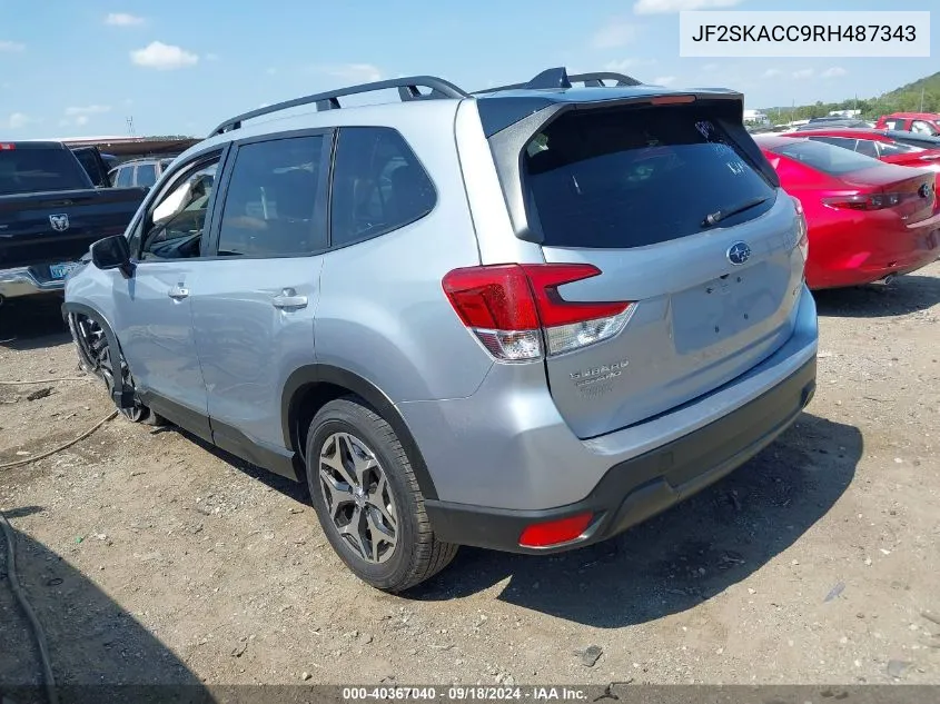 2024 Subaru Forester Premium VIN: JF2SKACC9RH487343 Lot: 40367040