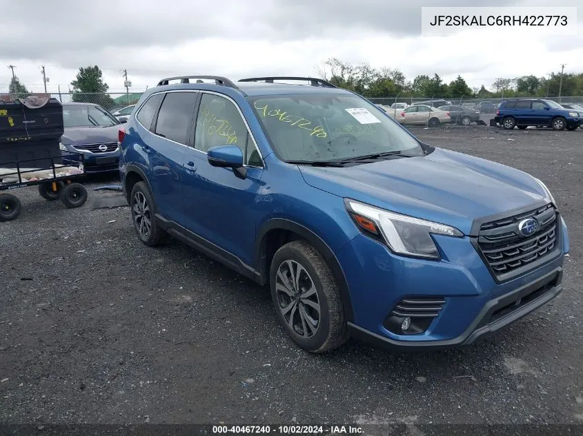 2024 Subaru Forester Limited VIN: JF2SKALC6RH422773 Lot: 40467240