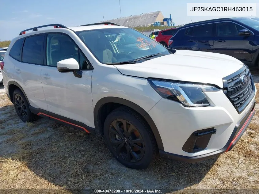 2024 Subaru Forester Sport VIN: JF2SKAGC1RH463015 Lot: 40473208