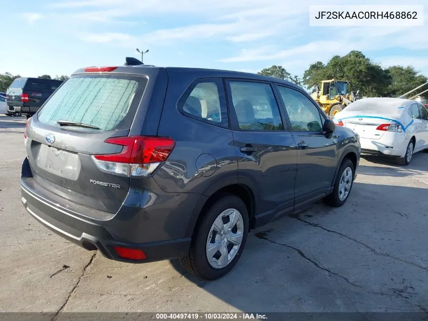 2024 Subaru Forester VIN: JF2SKAAC0RH468862 Lot: 40497419