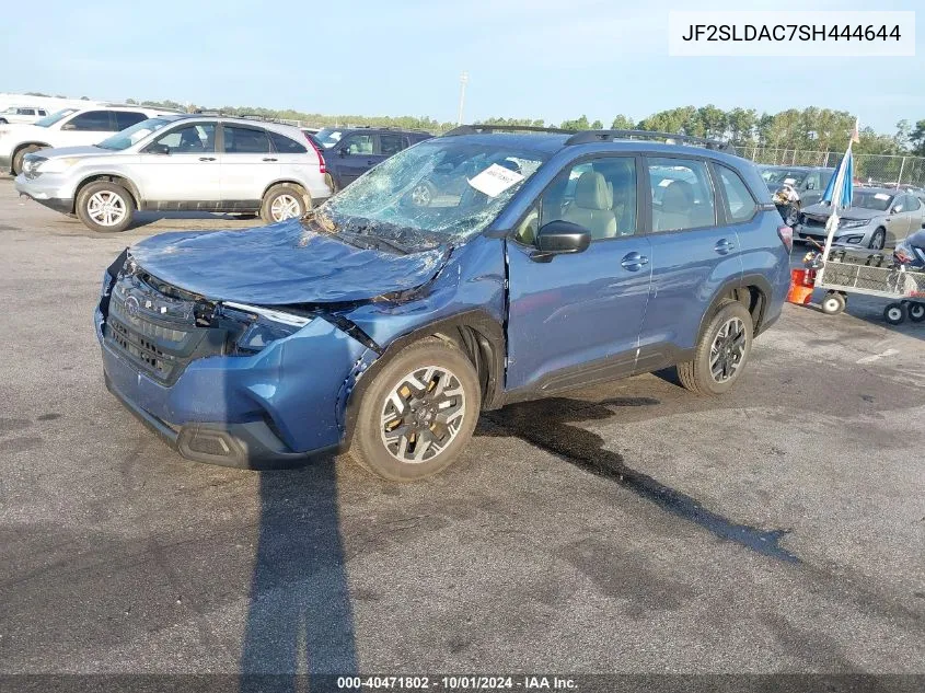 JF2SLDAC7SH444644 2025 Subaru Forester