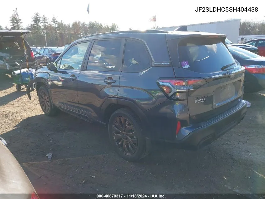 2025 Subaru Forester Sport VIN: JF2SLDHC5SH404438 Lot: 40870317