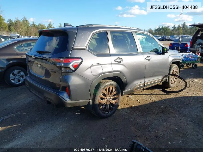 2025 Subaru Forester Sport VIN: JF2SLDHC5SH404438 Lot: 40870317