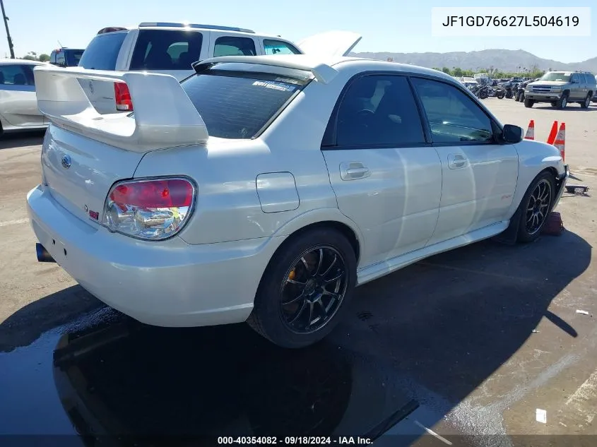 JF1GD76627L504619 2007 Subaru Impreza Wrx Sti