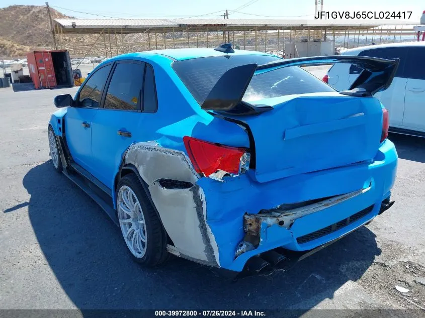 JF1GV8J65CL024417 2012 Subaru Impreza Wrx Sti Limited