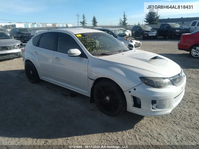 2010 Subaru Impreza Wrx Sti VIN: JF1GR8H64AL818431 Lot: 12121848