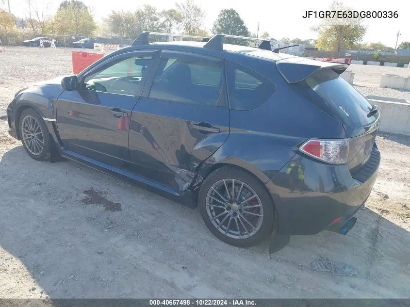 2013 Subaru Impreza Wrx VIN: JF1GR7E63DG800336 Lot: 40657498