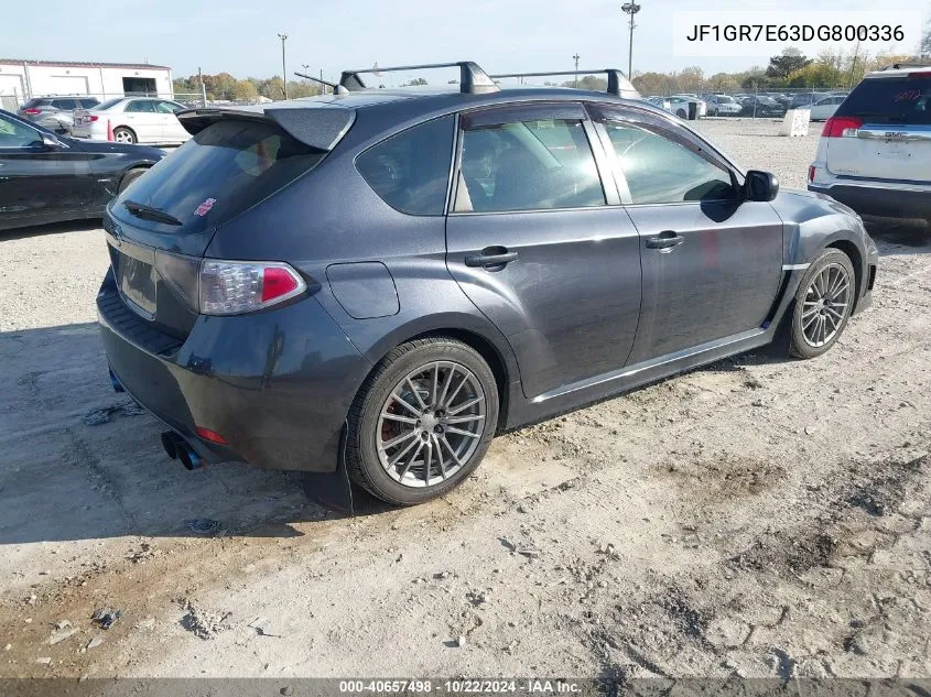 2013 Subaru Impreza Wrx VIN: JF1GR7E63DG800336 Lot: 40657498