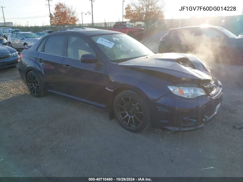 2013 Subaru Impreza Wrx Premium VIN: JF1GV7F60DG014228 Lot: 40710480