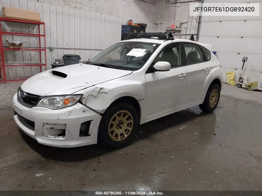 2013 Subaru Impreza Wrx VIN: JF1GR7E61DG892420 Lot: 40790260