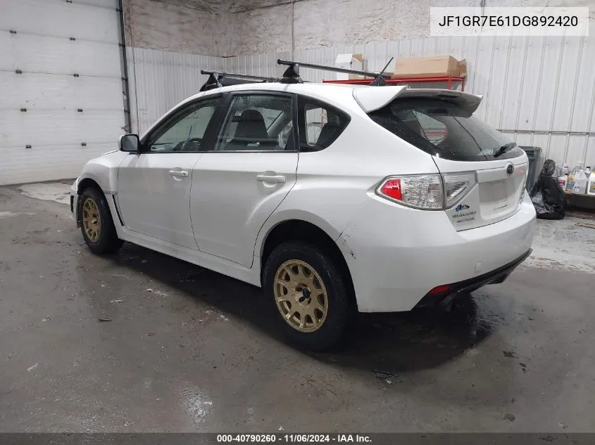 2013 Subaru Impreza Wrx VIN: JF1GR7E61DG892420 Lot: 40790260